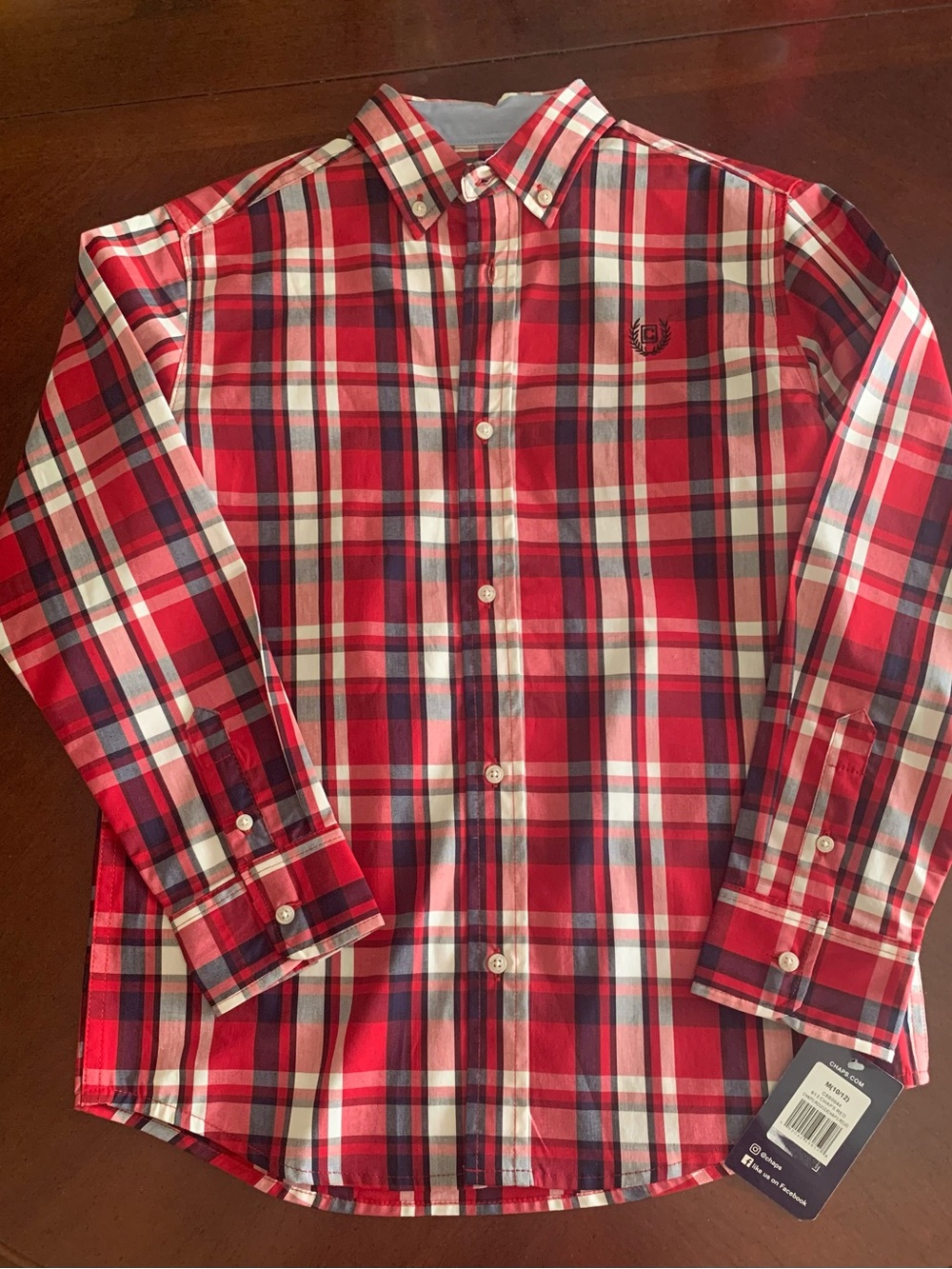 Chaps Boys Medium 10/12, NWT